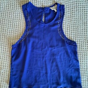 Blue Sleeveless Top